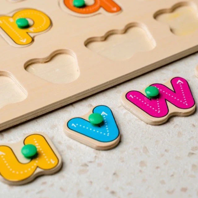 Wooden Small Alphabet Learning Board