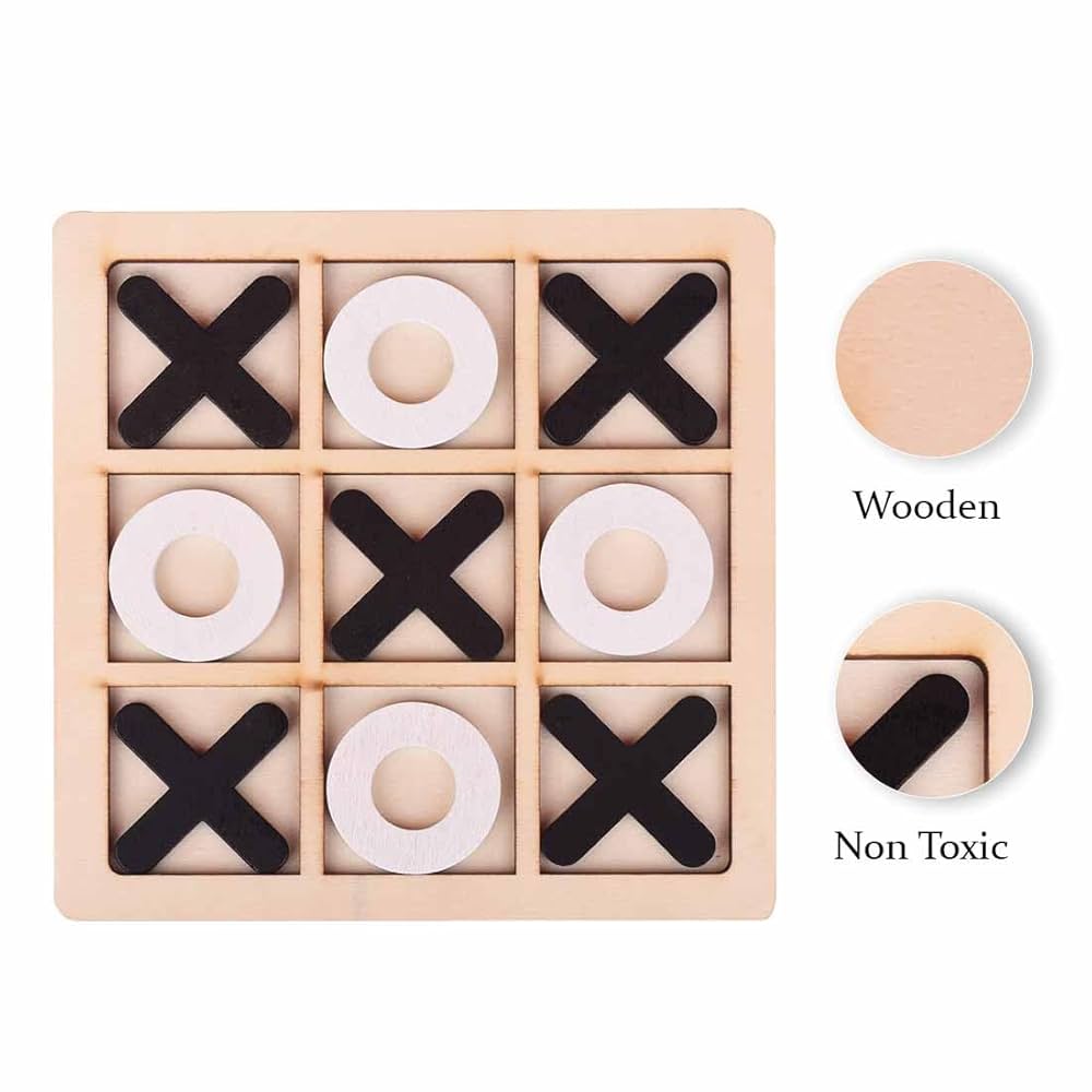 Tic Tac Wooden Game Large