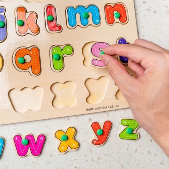 Wooden Small Alphabet Learning Board