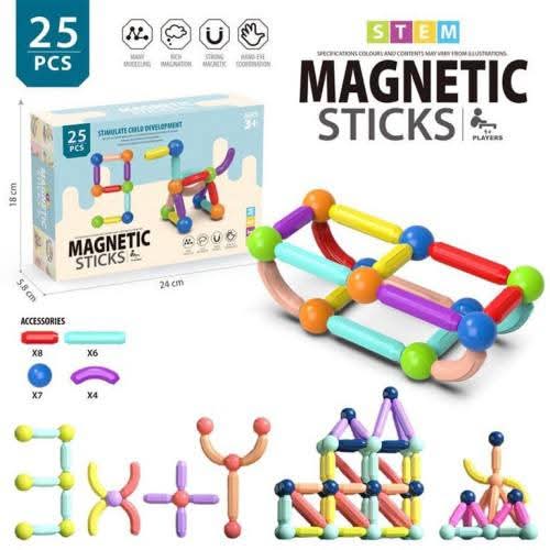 25 Pcs Magnetic Building Blocks