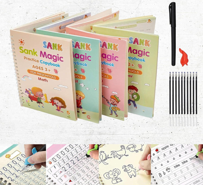Sank Magic Practice Book for Kids Set of 4